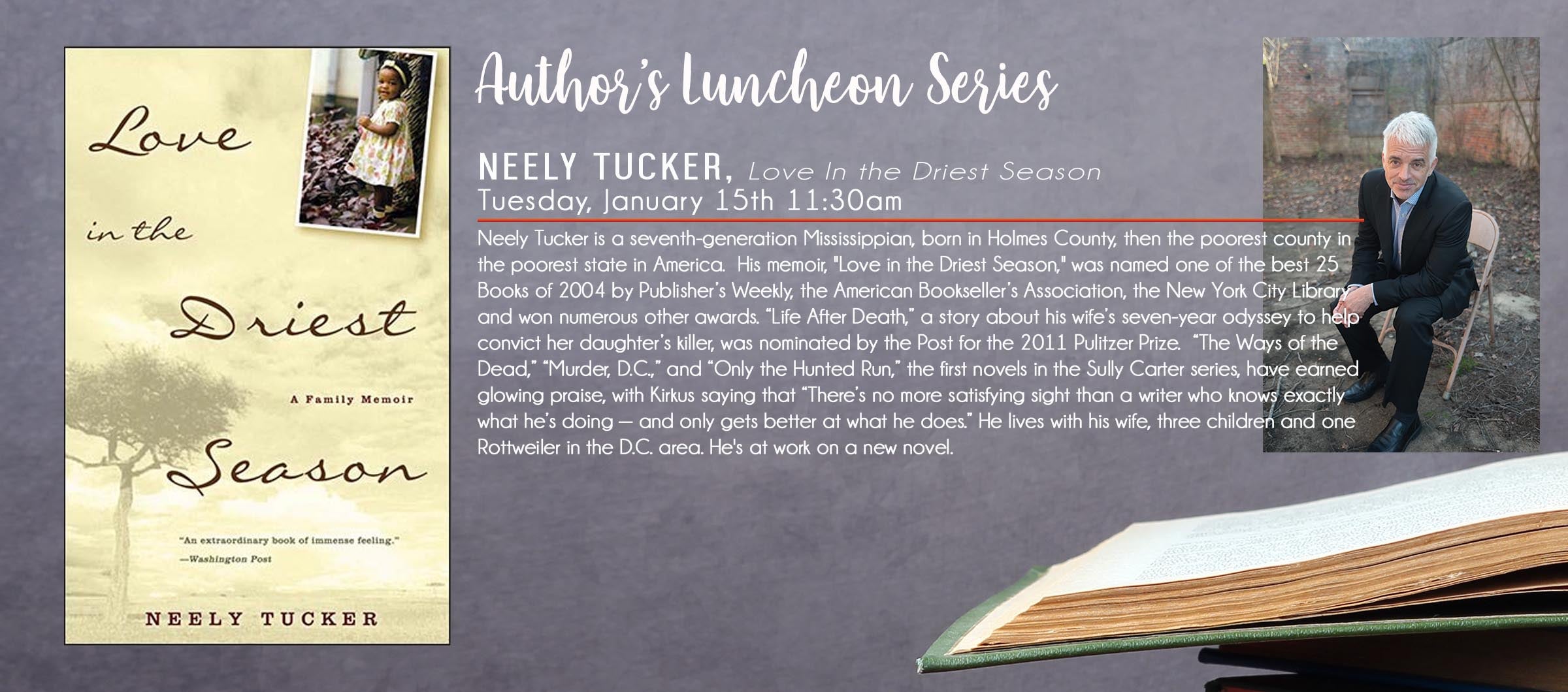 Author Luncheon with Neely Tucker